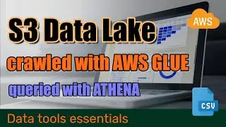 Create a basic Data Lake in S3 - crawled with Glue and queried with Athena