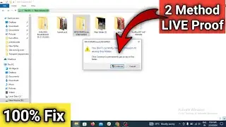 You don't currently have permission to access this folder error fix| Folder continue error