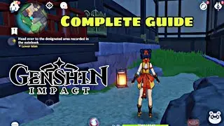 HEAD OVER TO THE DESIGNATED AREA RECORDED IN THE NOTEBOOK | Genshin Impact update 5.8 version 