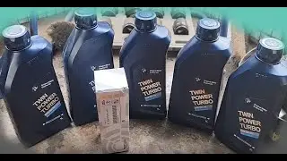 BMW f10 520d. Engine oil change.