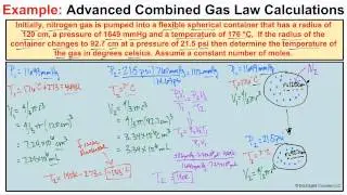 Advanced Combined Gas Law Calculations #1