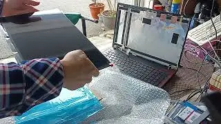 2024年3月7日 ASUS X550JX 更換客戶端自備的零件面板 無線網卡 SSD 硬碟轉接盒P1 by 藤真電腦醫院