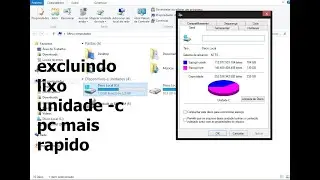 EXCLUINDO  LIXO  UNIDADE  C  PC MAIS  RAPIDO