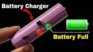 Very Simple 3.7V Battery Charger with Battery Level Indicator | Very Simple Li-ion Battery Charger