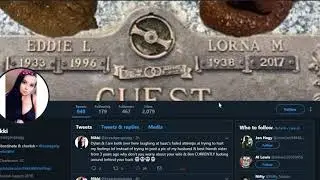 Brianna 'Nikki' Flockaveli-Sh*t photo-shopped on to BeOurGuest's grandparents grave image