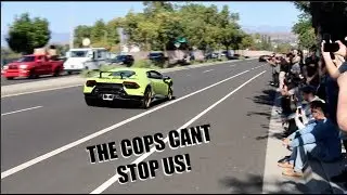 COPS HATE EXPENSIVE SUPERCARS! Fly-Bys Infront Of Police!