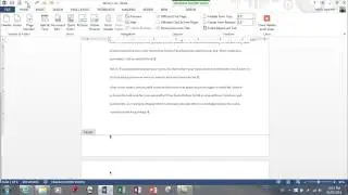 MS Word 2013 - Headers and Footers