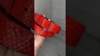 Natural python belt