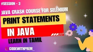 Print Statement in Java | 03 | code with prem | 