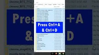 Deleting All Files! How to Delete All Files on Windows Shortcut Key 10 😯#windowstips  #shorts