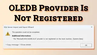 Fixing 'Microsoft.ACE.OLEDB.12.0' Provider Issue