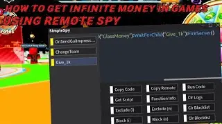 HOW TO GET INFINITE MONEY USING REMOTE SPY IN ROBLOX - Exploiting | 