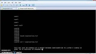 Simple example of a Network Socket code.