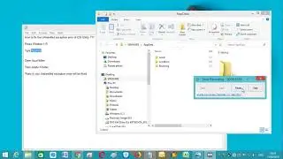 How to fix the Unhandled exception error of CSI Utility ???