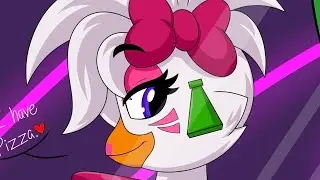 Glamrock Chica letting out pizza scented farts