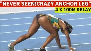 NEVER SEEN! 4 X 100M Relay Final! Pure Magic Anchor Leg Jamaica VS USA Unreal Finish!