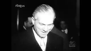 El Caudillo Francisco Franco meeting with Camille Chamoun