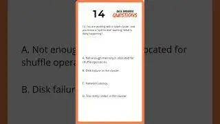 Top Data Engineering Interview Questions | MCQ Format for Beginners and Experts 14