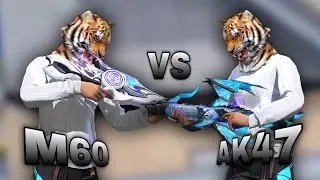 TIGRE BLANCO M60 vs AK47 cual será la mejor en preciso en mira? Scuad Ramdons