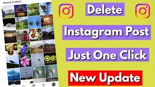 How to delete all post on instagram in one click | Delete all instagram posts at once in mobile