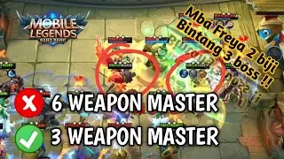 Combo Meta Baru, 3 Weapon Master Mba Freya 2 Biji Bintang 3 ! Musuh auto Rata ! Magic Chess MLBB