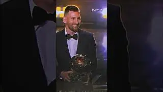 Messi with his 8th ballon d’Or 🎉🥶#football #messi #ballondor
