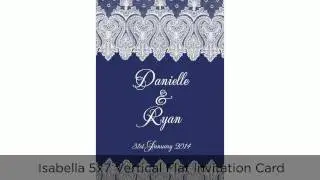 Navy Blue Wedding Invitations