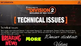 *Watch Out* Tom Clancy's The Division 2 is having Clickbait difficulties.