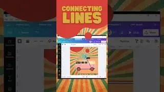 How to use the connecting lines in Canva? 