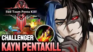 WILD RIFT KAYN - KAYN PENTAKILL GAMEPLAY - CHALLENGER RANKED