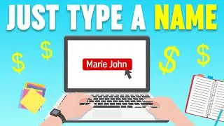 Earn $350 EACH DAY by Typing Names (Make Money Online 2022)