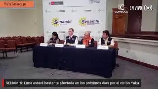 EN VIVO 🚨 SENAMHI: Lima estará bastante afectada en los próximos días por el ciclón Yaku