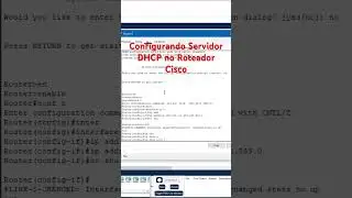 Configurando Servidor DHCP no Roteador Cisco 