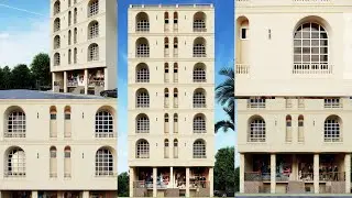 Commercial Plaza Design| Spanish Apartment/Flat Plans| Architecture Floor Planning with 3D Elevation
