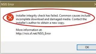 How to fix NSIS Error in windows 10_8.1_8_7
