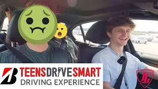 Luca continues to learn how to drive properly, now he attends the BRIDGESTONE TEENS DRIVE SMART