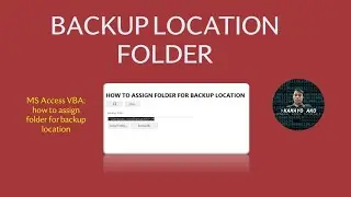 MS ACCESS VBA: HOW TO ASSIGN FOLDER FOR BACKUP