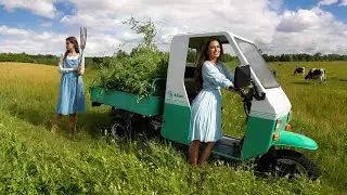 Незаменимый помощник! Мотороллер Муравей в деревне