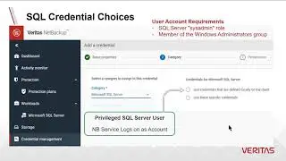 Microsoft SQL Server - Easy Credential Management for SQL Protection using Veritas NetBackup