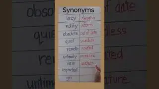 Synonyms #shorts
