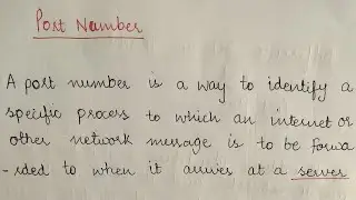 Port Number in Computer Network || Socket Number
