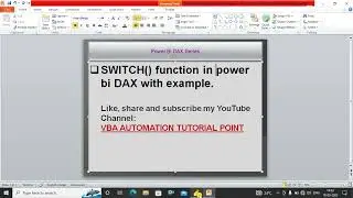 SWITCH function in power bi DAX | power query in Power bi | multiple criteria in power bi