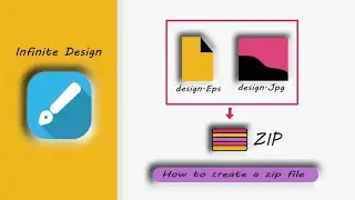 How to Create a ZIP file on Phone | EPS and JPEG Files From Infinite Design
