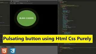 Awesome Pulsating button using Html CSS purely