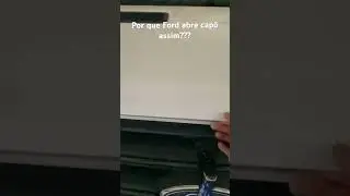 Abertura do capô Ford Transit. Por que abre assim?? 🤷🏻‍♂️