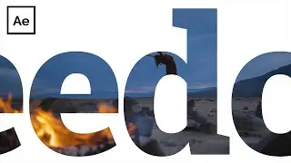 Put Video Inside Text in After Effects