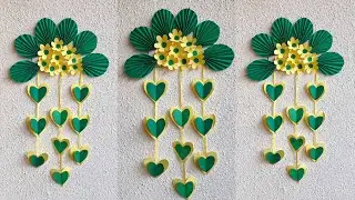 Unique Paper Flower Wall Hanging | Wall Hanging Craft | Paper Craft Ideas @NavrasCrafts