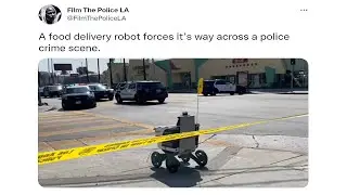 ROBOT BREAKS INTO CRIME SCENE...