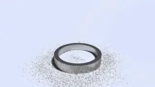 PIC/FLIP Fluid Simulation - Fine Particle Splash
