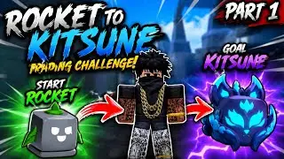 Trading From Rocket to Kitsune Fruit in Blox Fruits Roblox 